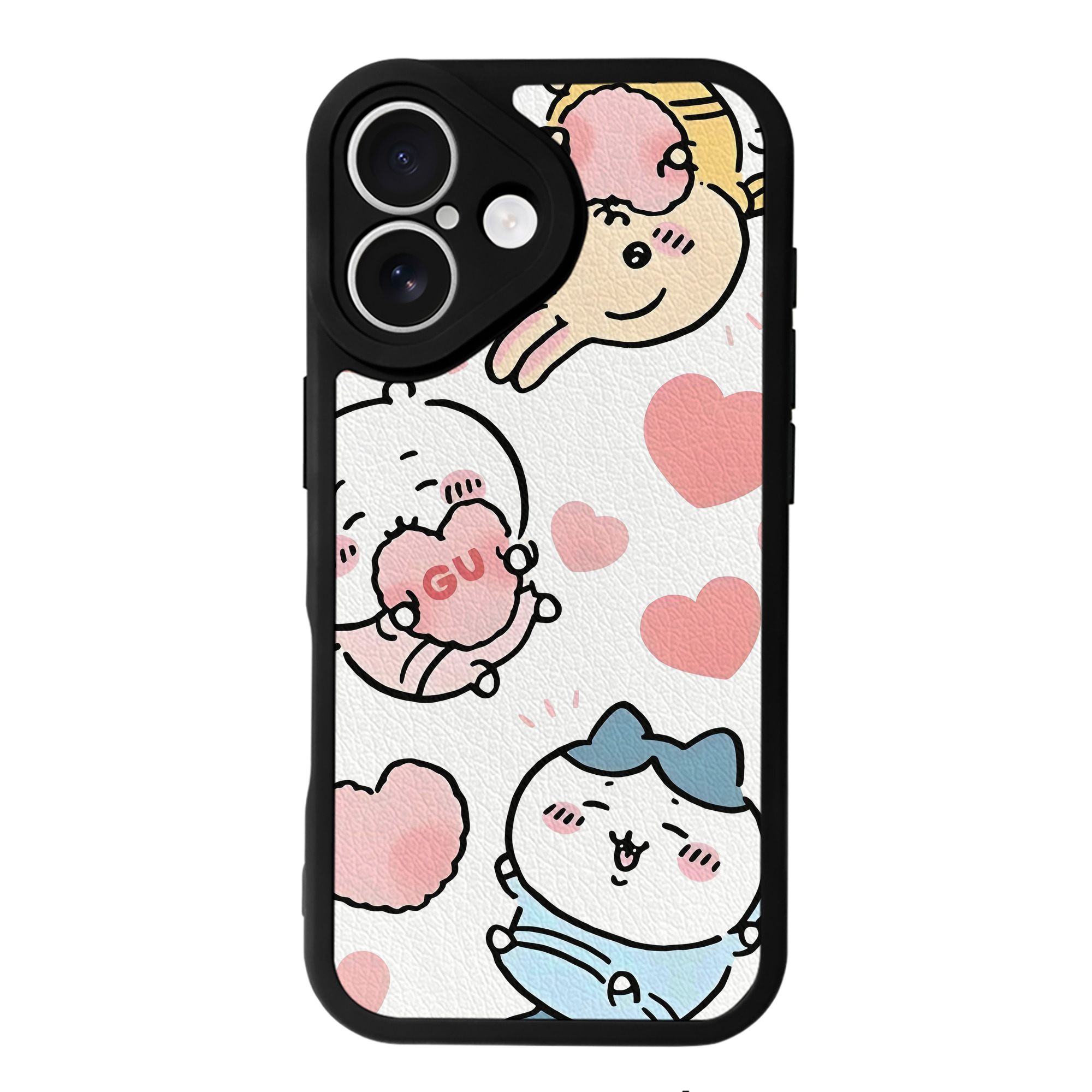 （画像用） ちいかわ Chii-kawa 【iPhone 16シリーズ対応】シリコンスマホケース（レザー調） 材質：シリコン
